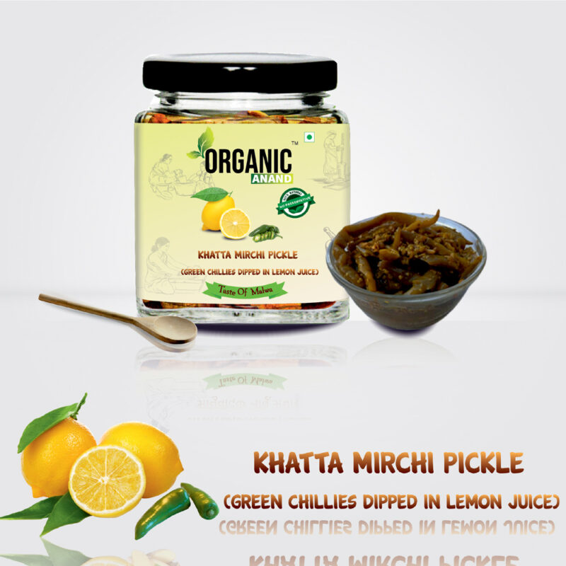 Hari Mirch ka Achar (in lemon Juice) - Khatta & Spicy