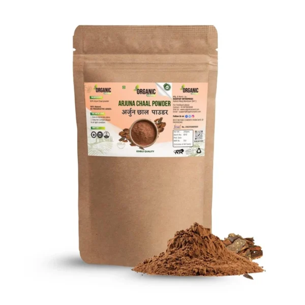 Organic Anand Arjun Chaal Powder - 200gm | 100%  Natural & Pure Herbal Arjun Ki Chaal Powder For Men & Women| To Support Heart Health & Promote Good Cholesterol