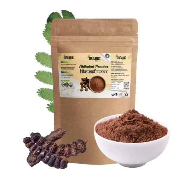 Organic Anand Shikakai Powder| Natural Hair | 100% Natural Conditions Hair | Adds Shine | No Added Preservative (200gm (Pack of 1))